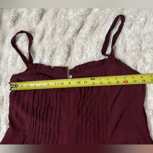 MADEWELL Women’s Wine Red Pintuck Cami Jumpsuit - Picture 14 of 16